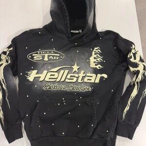 Hellstar Black Graphic Hoodie
